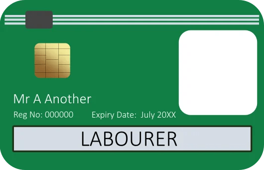 Green Labourer Card